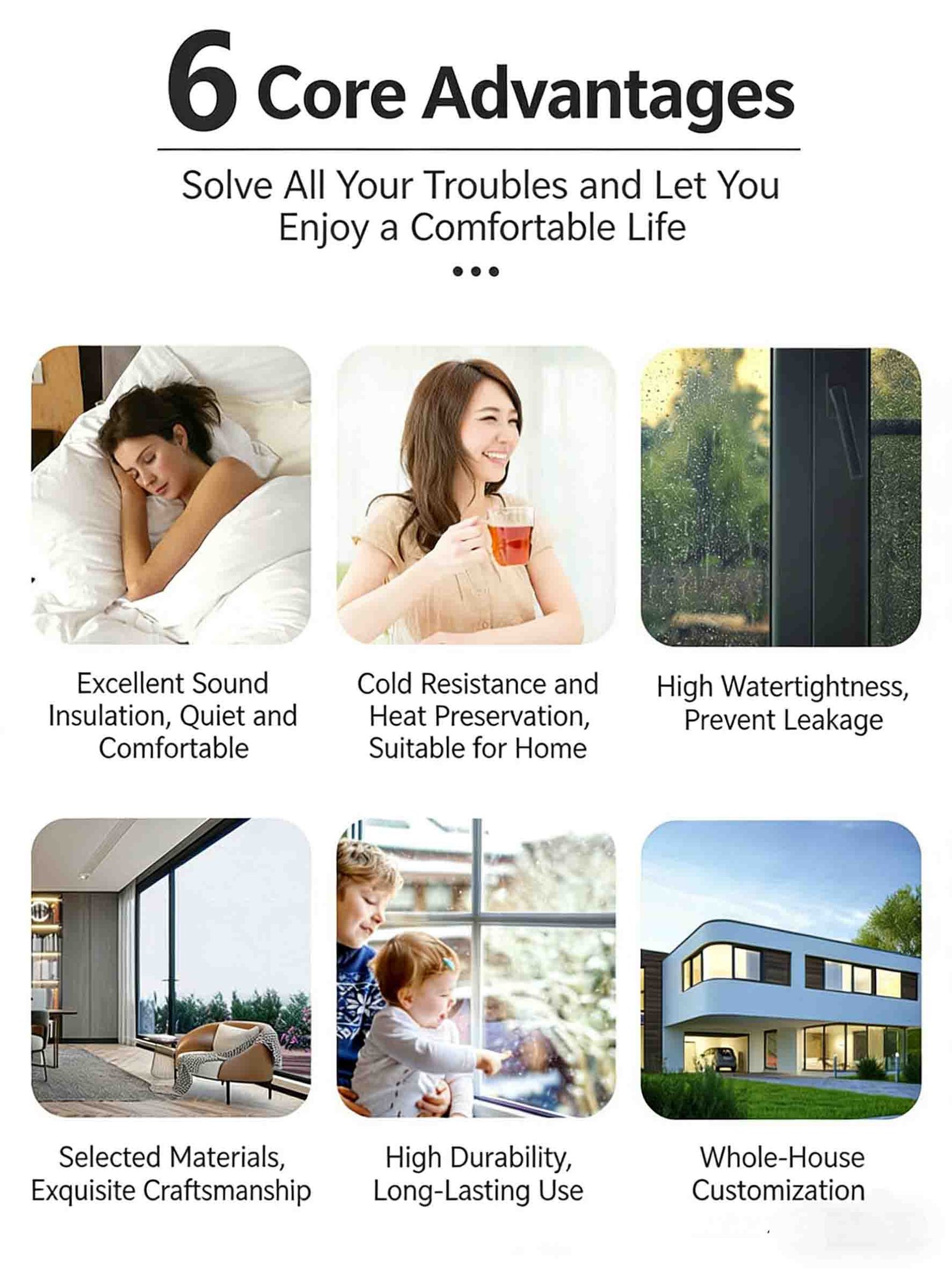 soundproof aluminum casement windows