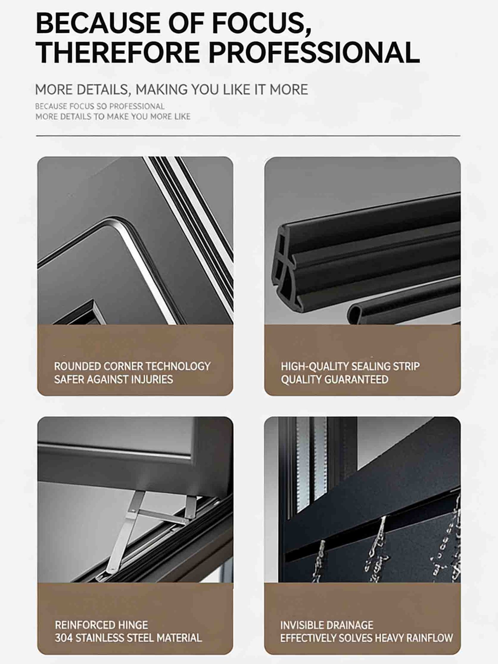 aluminum casement window OEM