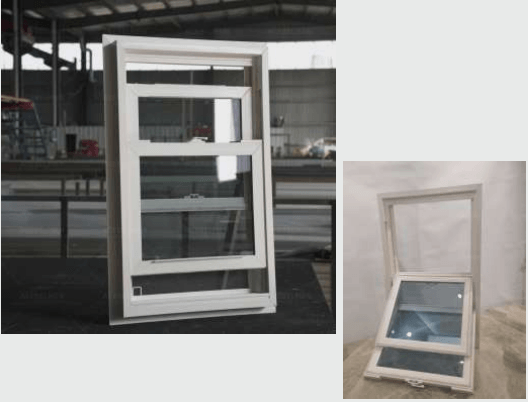 Custom uPVC double hung windows