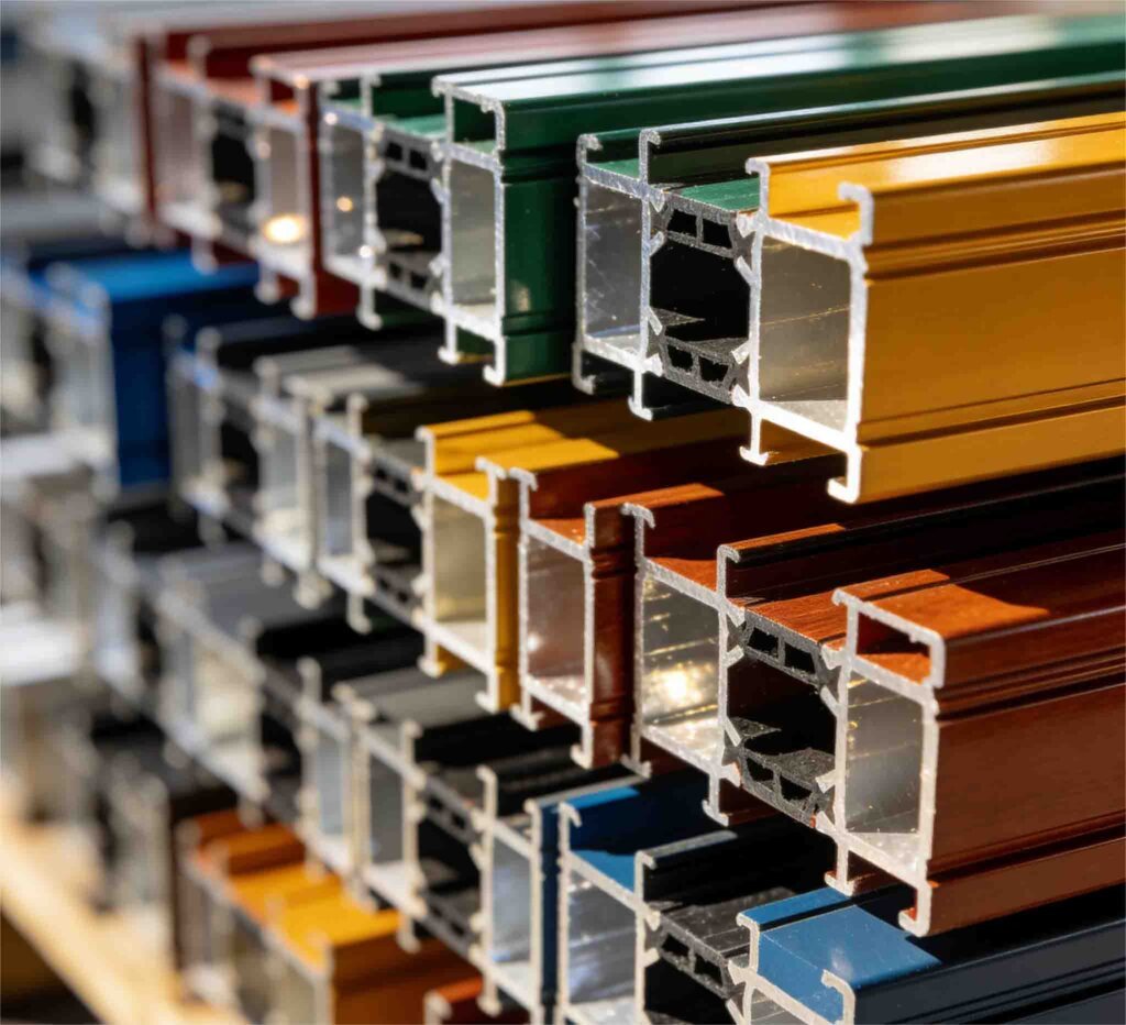 coloured upvc windows