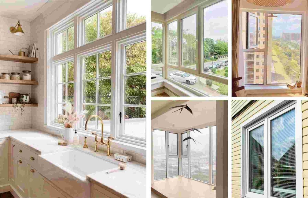 modern house windows