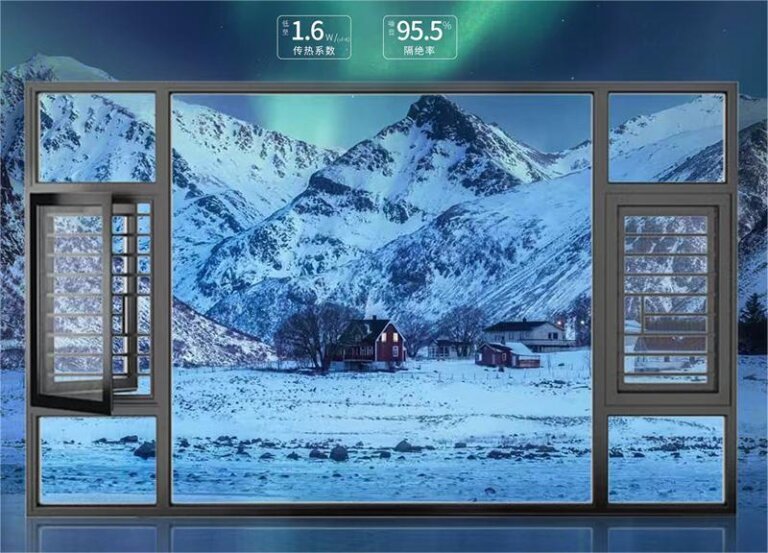 low U value aluminum windows