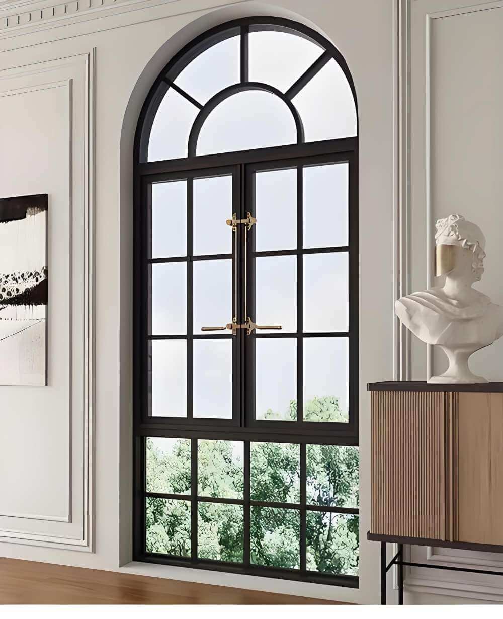 arched aluminum window